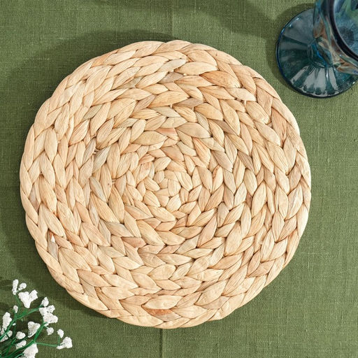 Салфетка сервировочная для стола D 25 х 1 см., водный гиацинт - Simaland фото 2