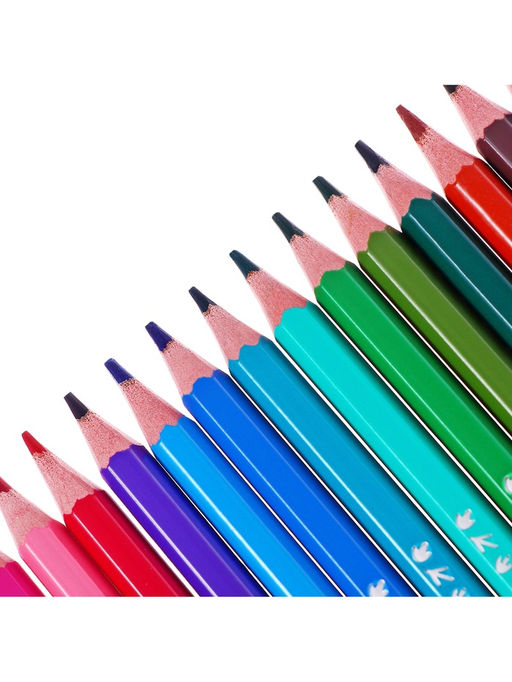 Карандаши цветные 18 цветов, детские, шестигранные, BIC Kids Tropicolors, пластиковые, ударопрочный грифель 3.2 мм