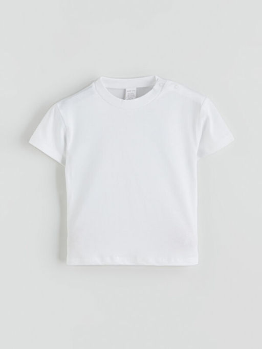 Bisiklet Yaka Basic Erkek Bebek Ti??rt 2li