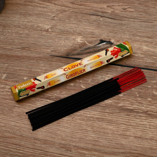 Цена за 3 шт. Благовония Tulasi, 20 аромапалочек, гвоздика