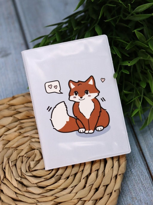 Обложка для паспорта Аниме Fox love, плотность 560 мкм