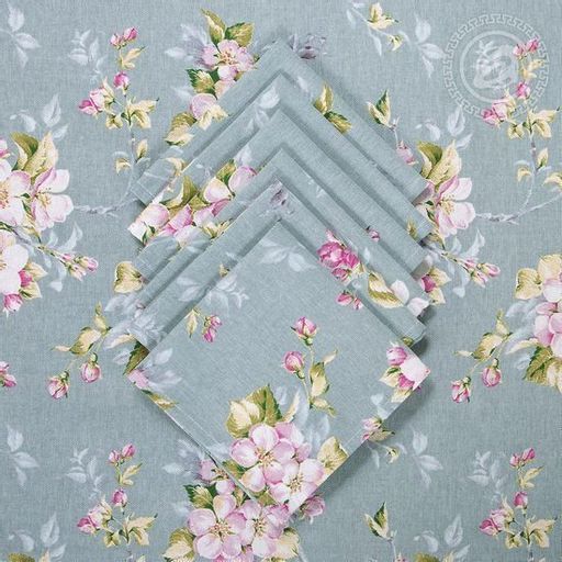 Столовый набор Живопись:скатерть 150*180 см.+6 салф. рогожка - Лен поволжья фото 2