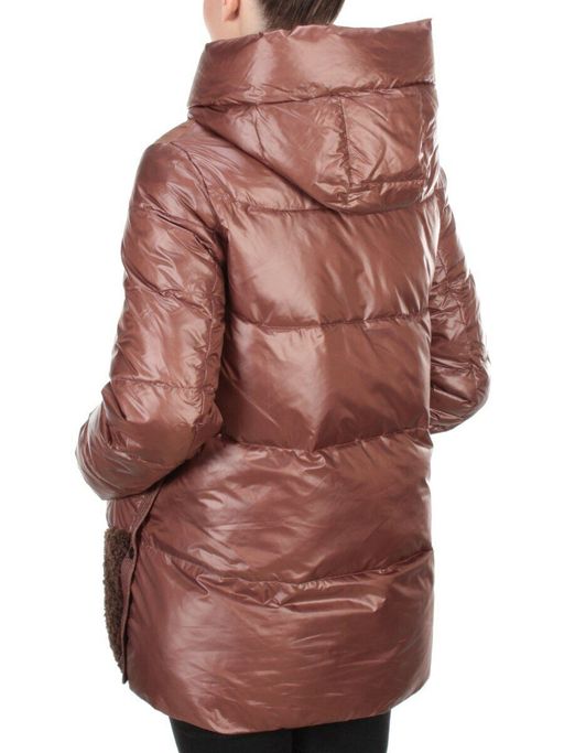 0706 BROWN Куртка зимняя женская PAR TEN (200 гр. холлофайбера) - Fashion фото 4