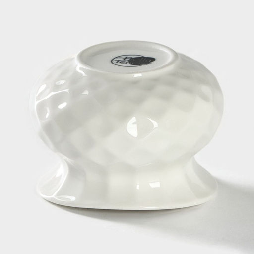 Сахарница с ложкой на бамбуковой подставке BellaTenero, 140 мл, фарфор, белая