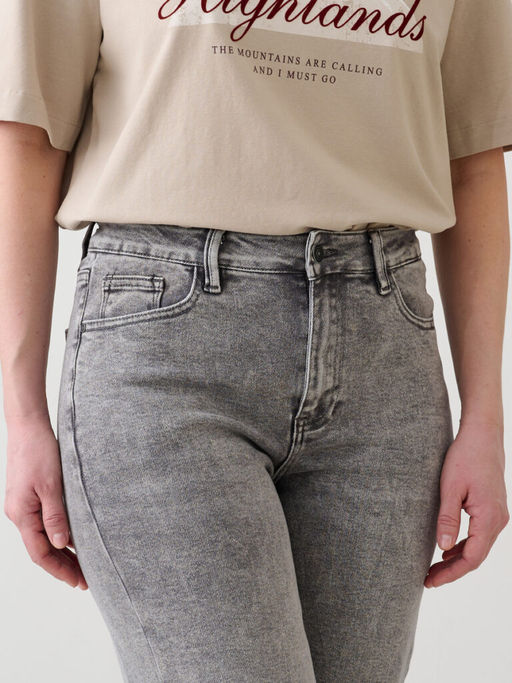 бриджи женские джинсовые светло-серые - BOCHETTI фото 8