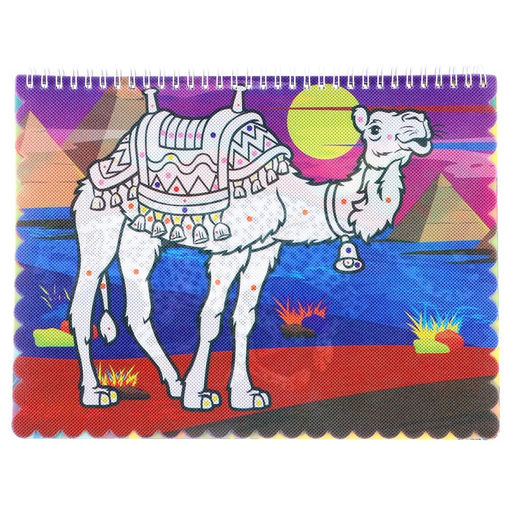 Книжка-раскраска многоразовая «Животные» фломастеры 12 цветов, 3D очки, бутылочка для воды