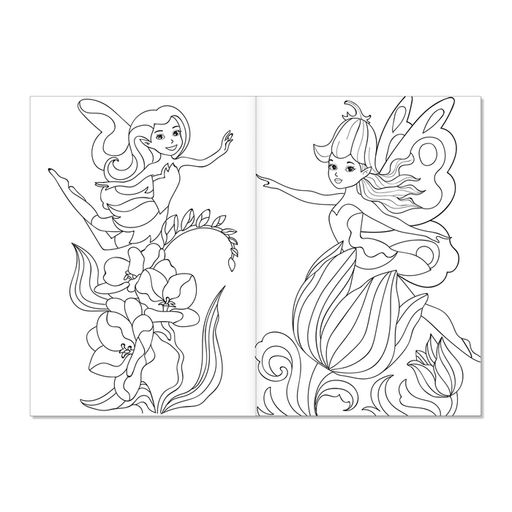 Цена за 5 шт. Раскраска для девочек «Волшебные феи», А5, 12 стр.