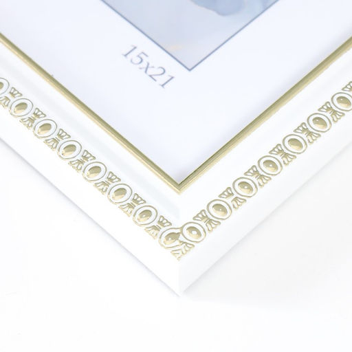 Фоторамка для фото 15×21 см Keep memories «Камея», пластик, белый, (пластиковый экран)