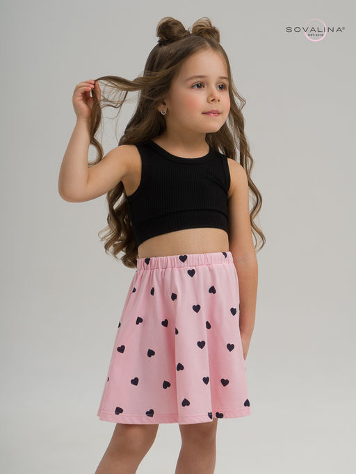 Костюм Мальвина КТ черный-черные сердечки - Sovalina фото 12