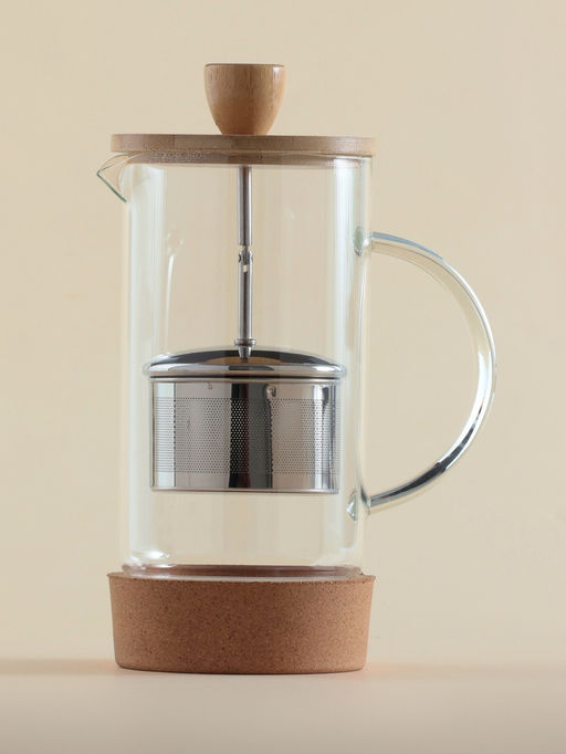 Заварочный чайник френч-пресс SL Home «Риальто», 600 мл, на подставке, стекло, прозрачный