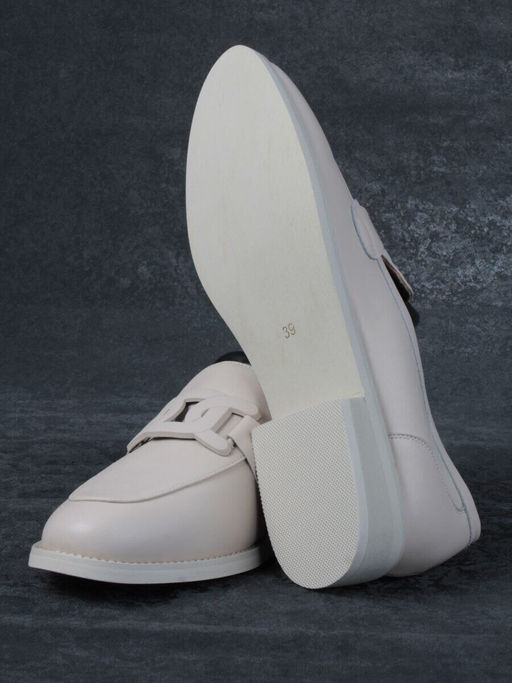 03-DJ32-1 BEIGE Лоферы женские (натуральная кожа)