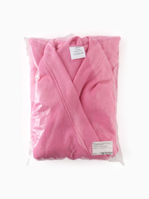 Халат женский «Этель», размер 50-52, хлопок 100%, розовый