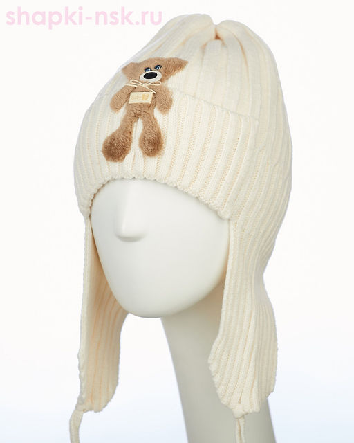 01-29-R Ушанка для девочки флис (48-52)