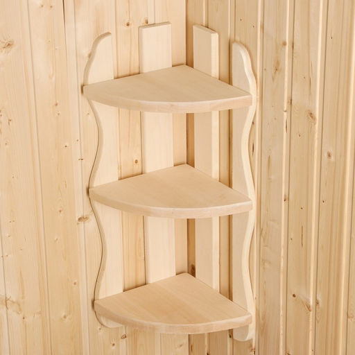 Полка для бани и сауны «Экстра», 65×26×26 см, липа, угловая, «Добропаровъ»