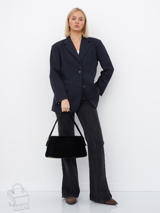 Сумка женская кожаная 1103M black Polina&Eiterou в Новосибирске