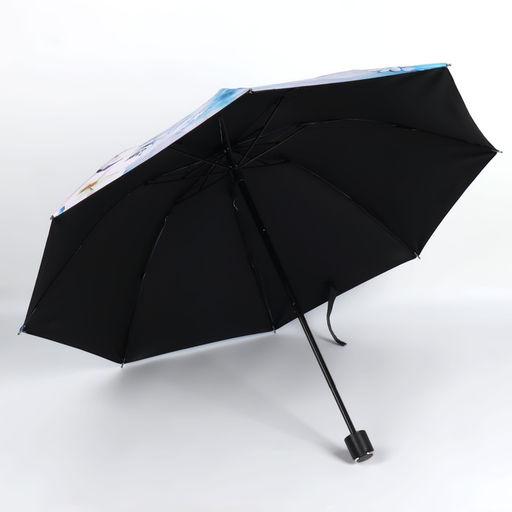 Зонт механический «Воздушные цветы», эпонж, 4 сложения, 8 спиц, R=48/55 см, d=96 см, МИКС