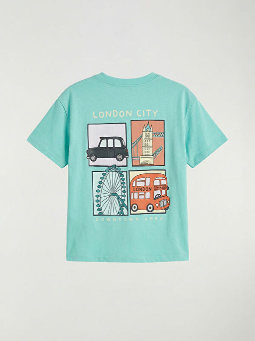 London Bask?l? Erkek ?ocuk Penye Ti??rt