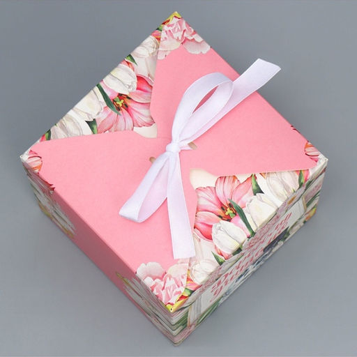 Цена за 10 шт. Коробка подарочная складная, упаковка, «Учителю», 12×12×12 см