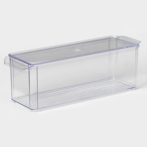 Контейнер для холодильника с крышкой IDEA, 10×30×10 см, пластик, прозрачный