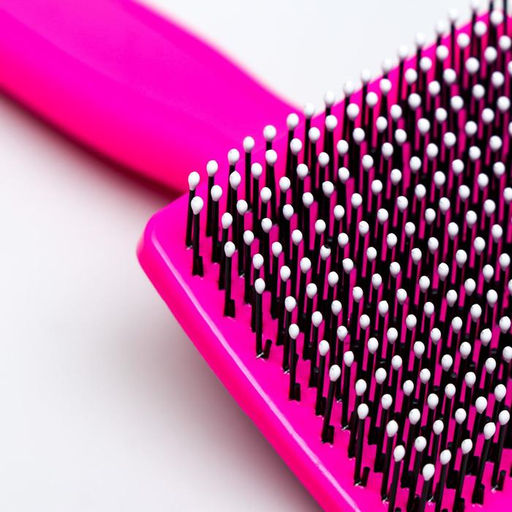 Пуходерка пластиковая мягкая с закругленными зубьями, малая, 6 х 13,5 см, розовая - Пижон фото 7