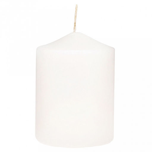 Свеча "Столбик" д6см, h8,5см, белый, парафин, время горения 12ч, 180гр (Россия)