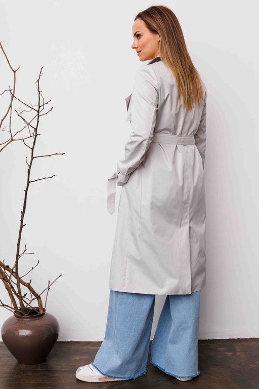 Плащ AURA 7033-164-Р жемчужный