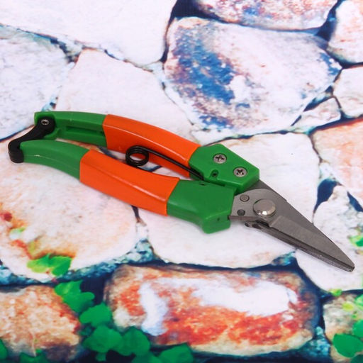 Цена за 2 шт. Секатор-ножницы садовые 8" (20см) "Росток" пластиковые комбинированные ручки ДоброСад