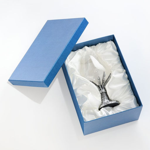 Бокал для коньяка «Рука скелета», 550 мл, стекло, серебристый