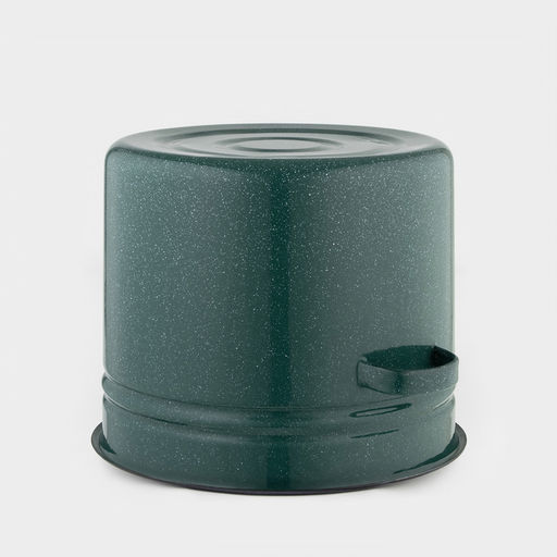 Бак эмалированный, 20 л, d=34 см, с крышкой, зелёный