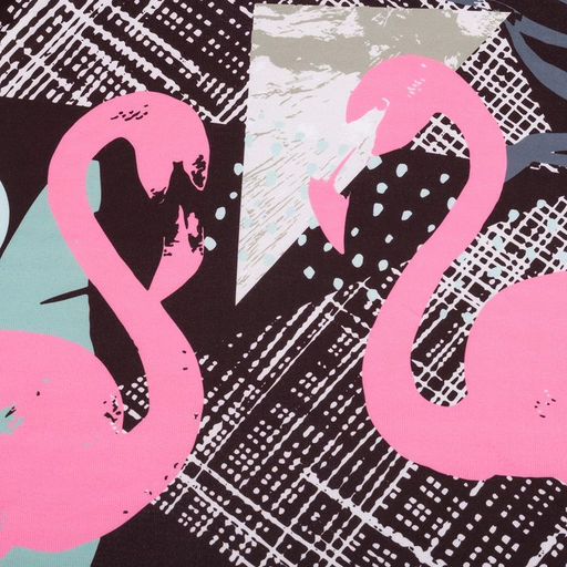 Полотенце пляжное круглое Этель Фламинго, диаметр 150 см, 100 % п/э  фото 3