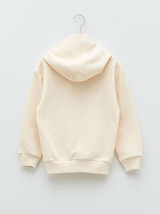 Kap??onlu Bask?l? Uzun Kollu K?z ?ocuk Sweatshirt - Waikiki фото 2