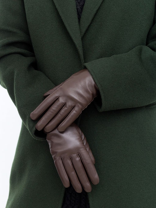 Перчатки женские 100% ш IS953 d.brown - Eleganzza фото 2