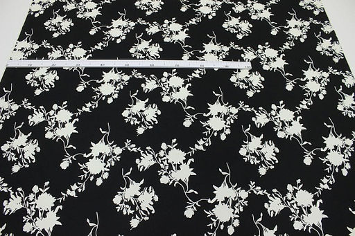 Перкаль Премиум (Digital) Эвридика цв.черный, ш.1.45м, хлопок-100%, 95гр/м.кв - Купава фото 3