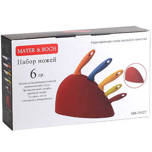 29327 Набор ножей 5пр + подставка MB (х12) - Mayer&boch фото 4