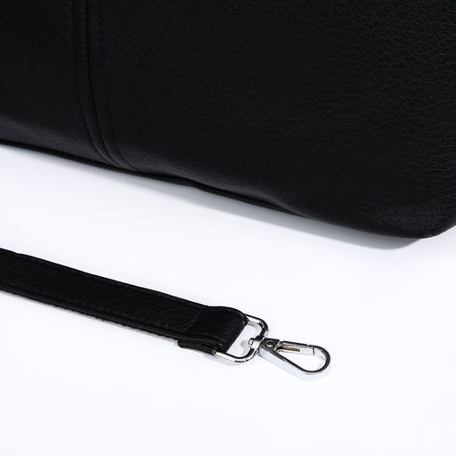 Сумка-тоут на молнии, 2 наружных кармана, цвет чёрный - Simaland фото 6