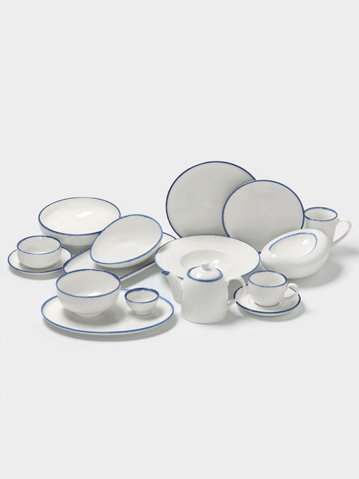 Глубокая тарелка Magistro Blue Lagoon, 1.55 л, d=22.5 см, фарфор, белая фото 5