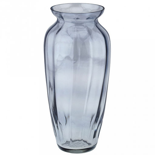 Ваза для цветов стеклянная "Мальвина" 4л, д14,8см, h28,5см, малая, "Лазурный Прованс" (Россия)