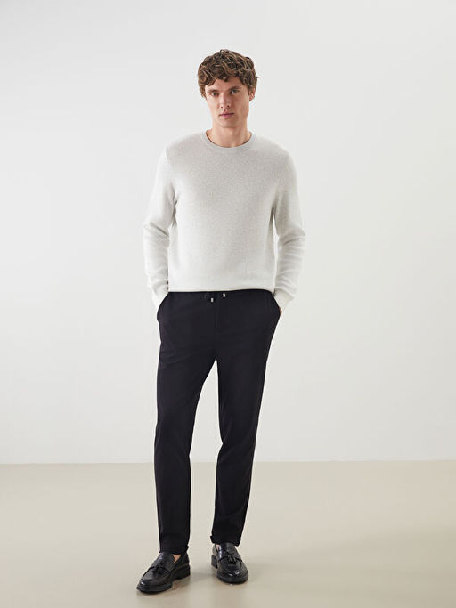 Bisiklet Yaka Erkek Triko Kazak