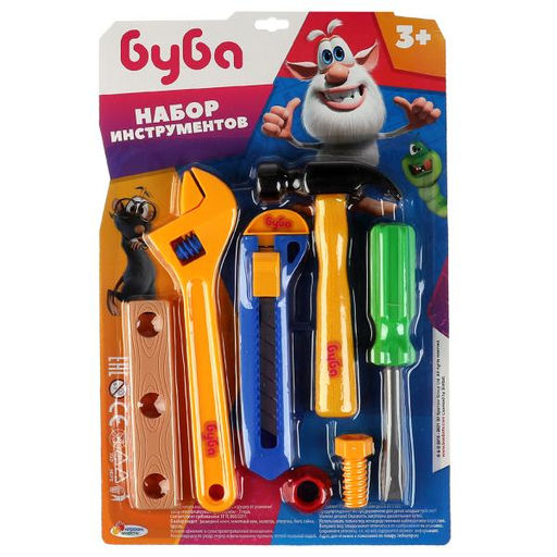 Играем вместе. Набор инструментов "Буба" на блист.21*32*5см арт.ZY1010058-R1