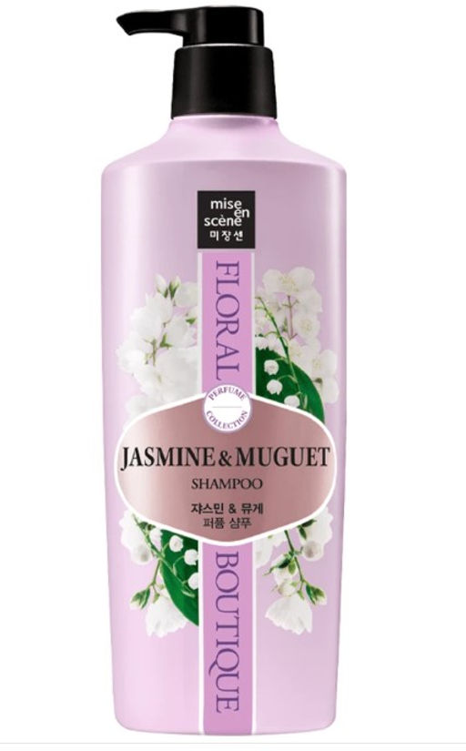 Jasmine Mugue shampoo - Парфюмированный восстанавливающий шампунь с ароматом Жасмина и ландыша, 650мл