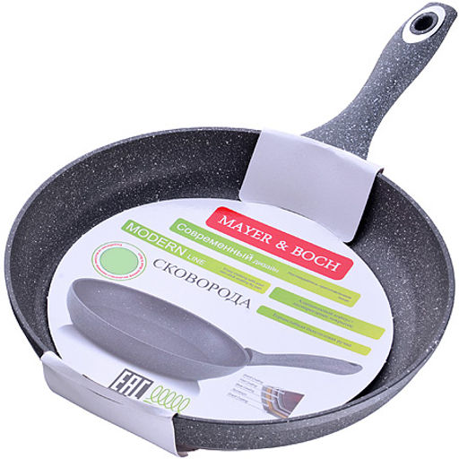 80103 Сковорода 26см алюм/мрамор Турция MB(12) - Mayer&boch фото 3