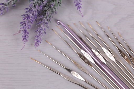 Для вязания Gamma MCH-01 крючок сталь d 0.8 мм 12 см 12 шт в блистере №18 фото 6