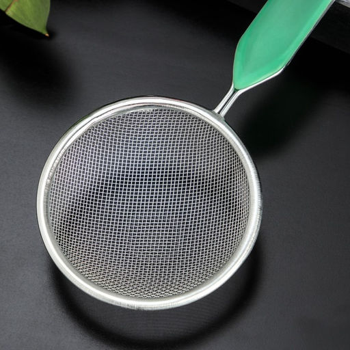 Сито с ручкой Доляна Хозяюшка, d=8,5 см, цвет зелёный  фото 3