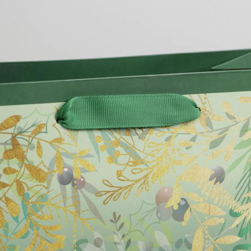 Пакет подарочный новогодний ламинированный «С Новым годом», ML 23 х 27 х 11.5 см