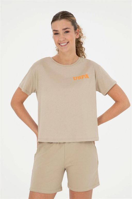 Женская футболка светло-хаки - U.s. polo assn фото 8