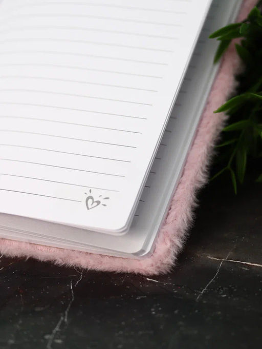 Блокнот плюшевый "Unicorn head", pink mix, 21х14,5 см, плотность 80 гр.