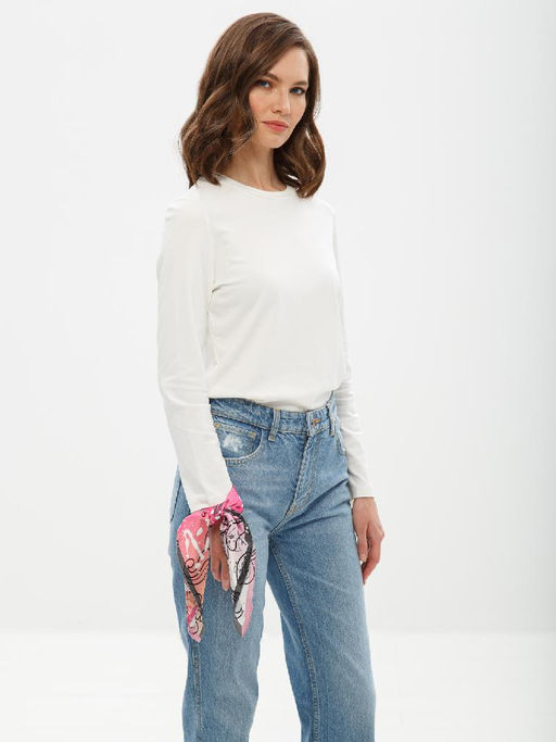 Платок жен. шелк 53х53 SS03-8335-05 - Eleganzza фото 3