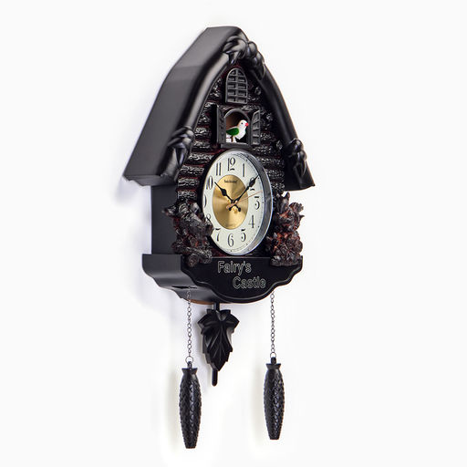 Часы настенные интерьерные большие с кукушкой «Белочки», плавный ход, 67х37х13 см