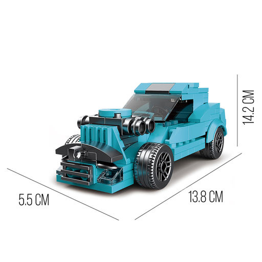 Конструктор блочный Спорткар, 10 вариантов сборки, 201 деталь - Decool фото 2