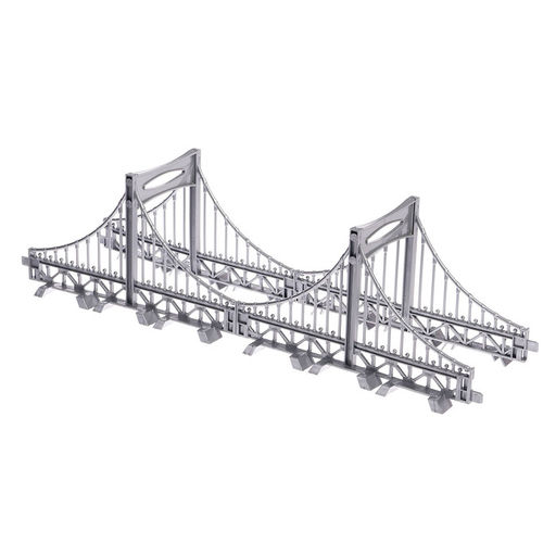 Автотрек железная дорога «Большое путешествие», с машинкой и поездом, перекресток, светофор